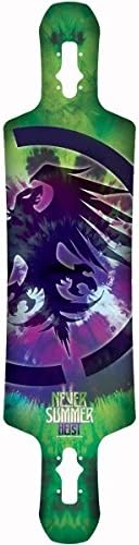 Never Summer Heist 2014 Longboard Skateboard Deck with Grip Tape