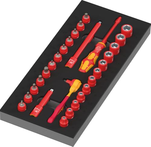 Insert en mousse 9727 anti-choc pour cliquet Zyklop VDE 1/4 pouce