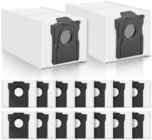 16 Staubbeutel für Dreame L10s Ultra Gen 2/3, L40s Ultra A, L50s Pro Ultra | L10s/L40/L50, X30/X40/X50/X60 Ultra Complete, Aqua10 Ultra, Matrix10 Ultra, Ersatzbeutel für Mova E30/P