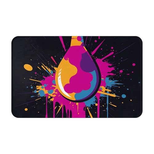 FNAMIQONRE Door Mat Heavy Duty Floor Mat Doodle Light Bulb Front Doormat Non-Slip Welcome Mats for Entrance Quick Dry Entry Rug with Rubber Backing Washable Kitchen Rugs for Front Porch Bedroom