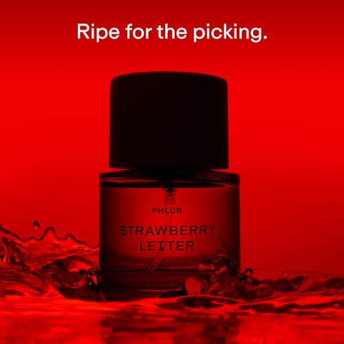 PHLUR Strawberry Letter Eau de Parfum - Full Size Perfume Spray - Strawberry Gourmand Fine Fragrance (50mL) - Image 2