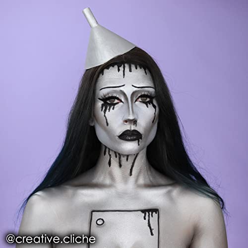 Image of Mehron Makeup CreamBlend Stick | Face Paint, Body Paint, & Foundation Cream Makeup | Perfect for Halloween .75 oz (21 g) (Silver)