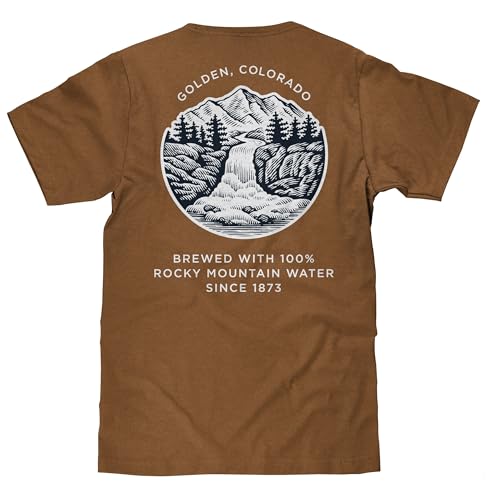 Tee Luv Men's Coors Banquet Shirt - Golden Colorado Front and Back Beer Shirt, Brown Sugar, M - Thumbnail 3