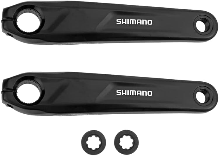SHIMANO Crank Arm Set - FC-EM600, 160MM, W/O Chainring, W/O CG, Chain CASE NOT Compatible, Black - EFCEM600MXXL
