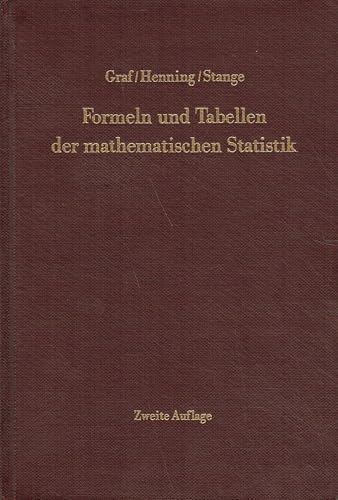 Formeln und Tabellen der mathematischen Statistik :