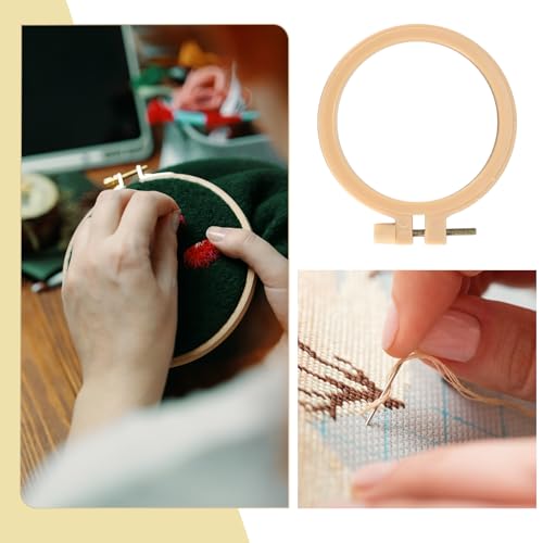 Gaomoeny 29 STK Stickset für Anfänger, Sticken Set Erwachsene Anfänger, Kreuzstich Sets Sticken, Tiermuster Embroidery Kit, Stickerei Kits, mit Holz Stickrahmen Set, 13 Farbfäden Stickgarn