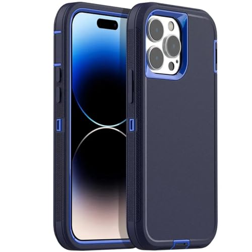 Coque antichoc iPhone 13 Pro protection rigide bleu vert dos mat