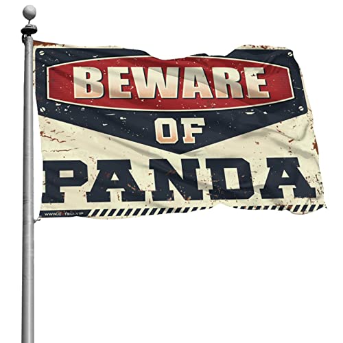 Drapeau de panda COTECI pour dortoir étudiant, garage et déco de bar