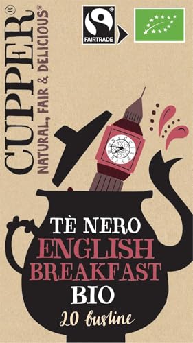 Cupper Thé noir écologique English Breakfast, 20 sachets