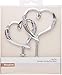 Simplicity Silver Hearts Wedding Cake Topper, 1pc, 4''W x 5''H