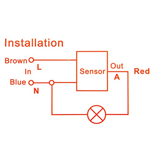Uxcell Motion Sensor Switch Ac 110V-240V Outdoor Adjustable Infrared Body Motion Pir Sensor Detector Motion Sensor Light Switch Black #TOP7