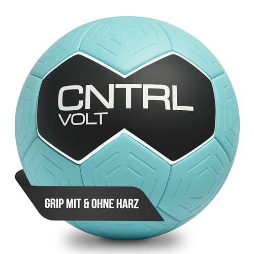 CHAIZ CNTRL Volt Handball Blau| Harzfrei & Harz geeignet | Ultimative Ballkontrolle & Grip | Top Trainings- & Spielball für Herren/Damen (Blau 2)