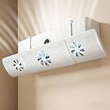 Deflector Aire Acondicionado Universal Ajustable 52-86cm, Anti-corriente Directa, Instalación Sin Herramientas, para Aire Acondicionado de Pared, Dormitorio Salón Oficina