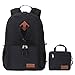Homfu 30L Foldable Backpack For Travel Packable Daypack For Hiking Camping Waterproof Lightweight Bag Black