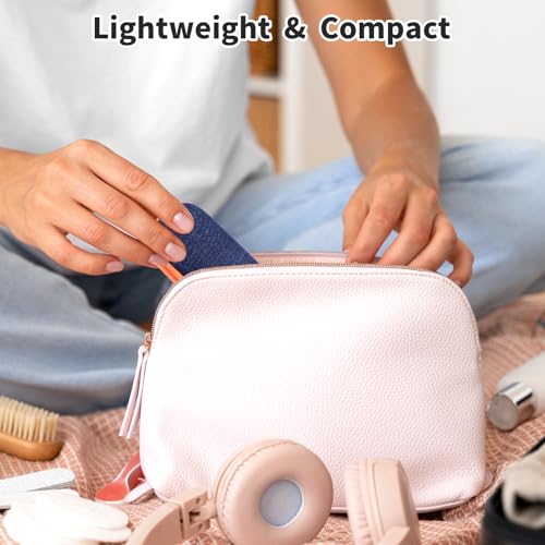 Image of 3 PCS Denim Glasses Case,Zipper Eye Glass Case Portable Glasses Storage Box, Travel Glass Cases with Hook Clasp
