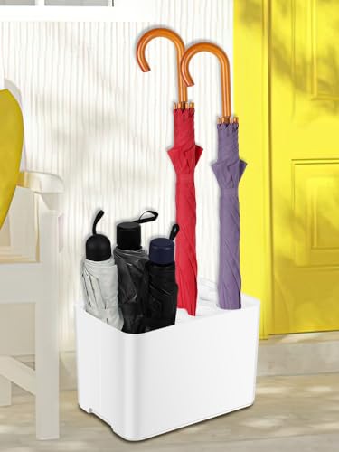 Rzvnmko Suporte de guarda-chuva com bandeja de gotejamento removível base antiderrapante suporte de