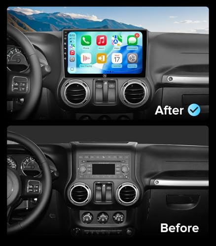 ApexNav 10" Linux Carplay Radio for Jeep Wrangler 07-18 & Dodge Ram 09-12 - image 3