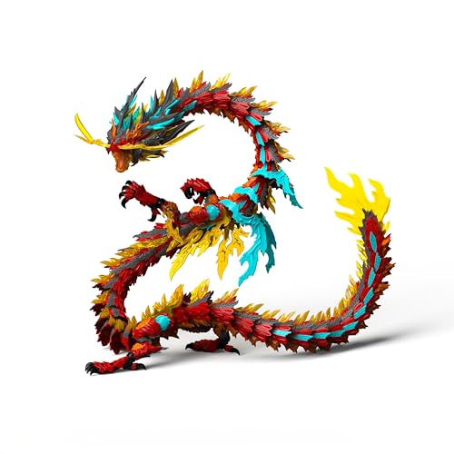 神型科技[SHENXING TECHNOLOGY] 真龍シリーズ ZL 0001 赤龍王 ABS&合金製 組み立て式プラスチックモデルキット