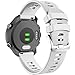 ANCOOL Compatible with Forerunner 245 Watch Bands 20mm Silicone Wristbands Replacement for Forerunner 245/645/Viomove HR/Vivoactive 3 Smartwatches, White