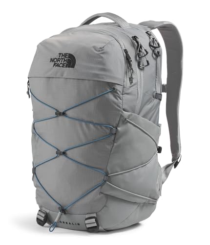 Image of The North Face Borealis Commuter Laptop Backpack - Water Repellent, Laptop Sleeve, Large Main Compartment, Concrete, One Size