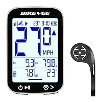 Bikevee GPS Bike Computer, 2.4 Display, IPX7, Wireless, 50g