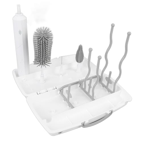 Brosse à biberon électrique rechargeable 3 vitesses avec 2 têtes - 2