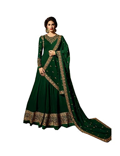 Delisa Indian/Pakistani Bollywood Party Wear Long Anarkali Gown for Womens NG (Green-2, LARGE-42)