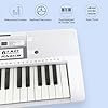 Funtaki 61 Key Electronic Keyboard Piano with Lighted Up Keys, Musical Mini Keyboard Piano with keyboard stand, Digital Portable Synthesizer Keyboards for Beginners Kids Adults (white) #4