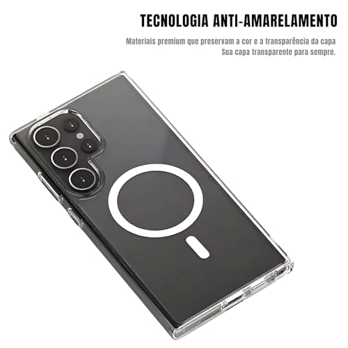 Capa Mag-safe para Samsung [Galaxy S23] Capinha Slim Case Magnetica Premium [Protege Camera] Anti-Am