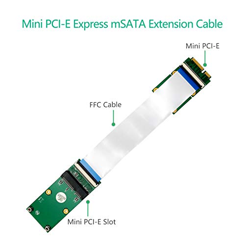 Mini Pci-E Express Msata Extension Cable Pcie Extender For Wireless Card Msata Ssd #TOP1