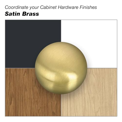 Image of Richelieu Hardware BP8160128160 Armadale Collection 5 1 /16-inch (128 mm) Center-to-Center Satin Brass Modern Rectangular Cabinet and Drawer Pull Handle for Kitchen, Bathroom, and Furniture