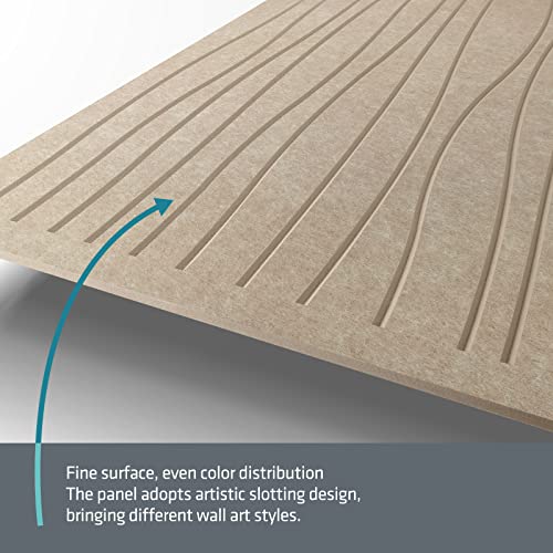 Umiacoustics 3 Packs Large Sound Absorbing Panels,48 X 24 X 0.4 Inches Acoustic Panels,Decorative Sound Proof Panels In Art Curve Shaped For Wall Window Door. #TOP3