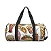 Pizza Tacos Fries Donut Pattern Travel Duffel Bag Large Weekender Overnight Bag Fashion Sports Gym Bags