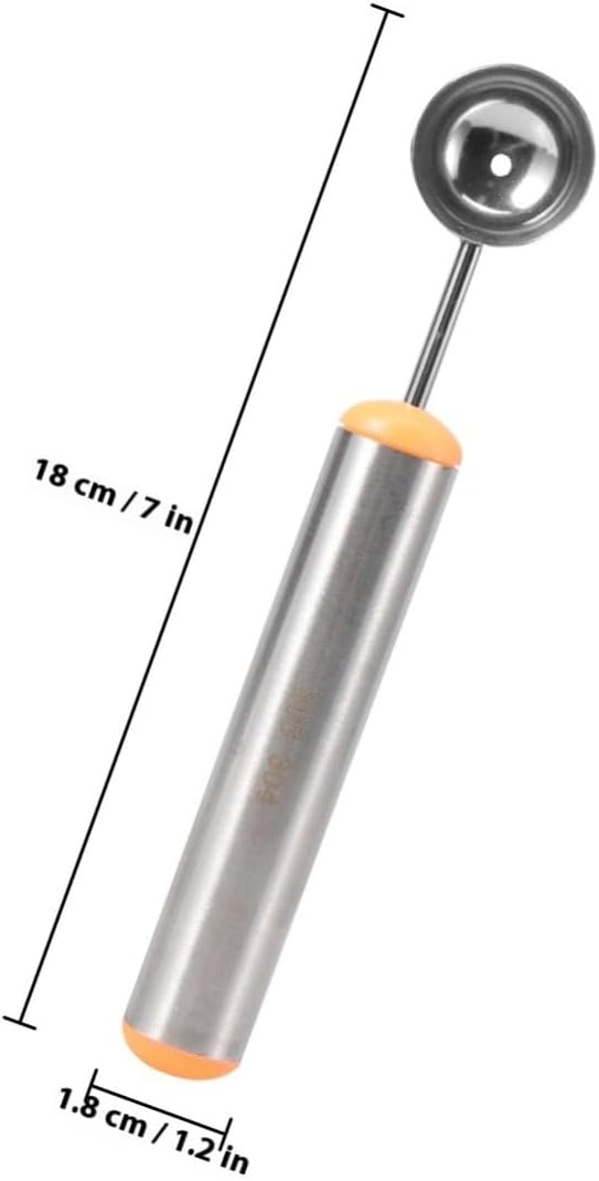 Fruit Scooper with Handle Stainless Steel for Home Kitchen Use