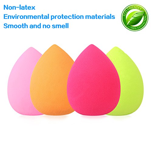 Makeup Sponge set,Makeup Sponge Blender,Foundation Blending Sponge,Multi-Purpose sponge,Flawless for Liquid,Creams,Powder,Multi Color Makeup Sponges Non-latex material Non-Allergenic sponges