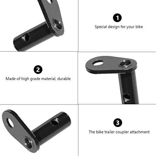 VICASKY Conector de engate de reboque de bicicleta, 2 peças, aço de substituição para reboques infan