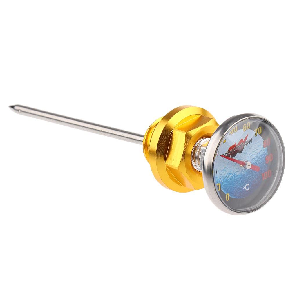 Pinakine® 14.5Cm Motorcycle Oil Tank Dipstick With Temperature Gauge