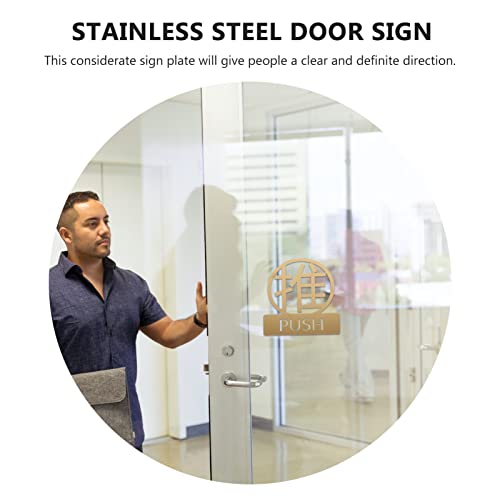 Operitacx 3 empurrar a porta puxar empurrar placa empurrar e puxar sinal de identificação de empurra