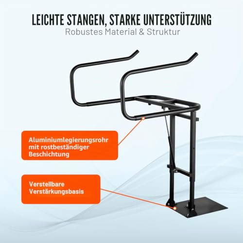 VEVOR Whirlpool-Abdeckungslift, Spa-Abdeckungslift, Hydraulisch, 84-105 cm (H),135-235 cm (B), Verstellbar, an Einer Seite Unten Installiert, für Verschiedene Größen von Whirlpools