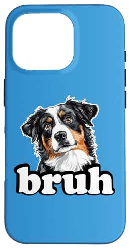 Bruh Bro Kids Blue Merle Australian Shepherd Lover Carcasa para iPhone 16 Pro