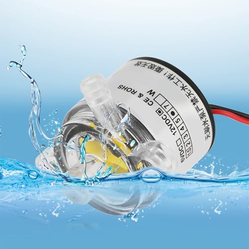 Mini-Wasserpumpe Tauchpumpe 12 V DC Mini-Inline-Wasserpumpe Mikrobürsten 6 W Lebensmittelqualität 2 L/min für Innovative Werkzeuge/Miniaturmodellbau/Aquarium/Brunnen