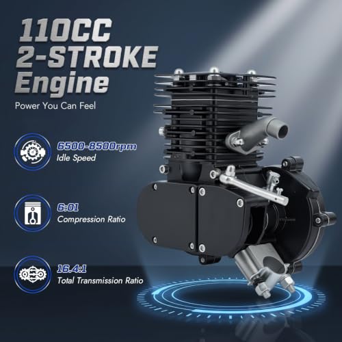 Tiozuiu 110cc 2-Stroke Gas Bicycle Engine Kit
