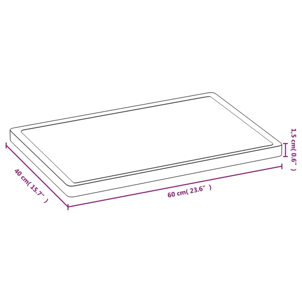 Planche à découper en bambou 40 x 60 x 1,5 cm avec rainure de jus, planche à découper et planche à fromage pour cuisine, barbecue, tapis antidérapant pour protection des couteaux