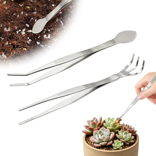 Pinzas para Jardín 2 Piezas Acero Inoxidable