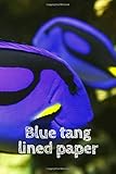  Blue tang lined paper (blue tang theme): lined notebook with 100 pages - journal for travel, work or school - take it anywhere (6\