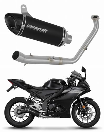 Collecteur et silencieux DOMINATOR HP8 NOIR moto YZF R125 2024 2025 2026