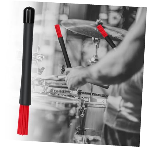 Baquetas de percusión con punta de nailon SHOWERORO rojas miniatura 7