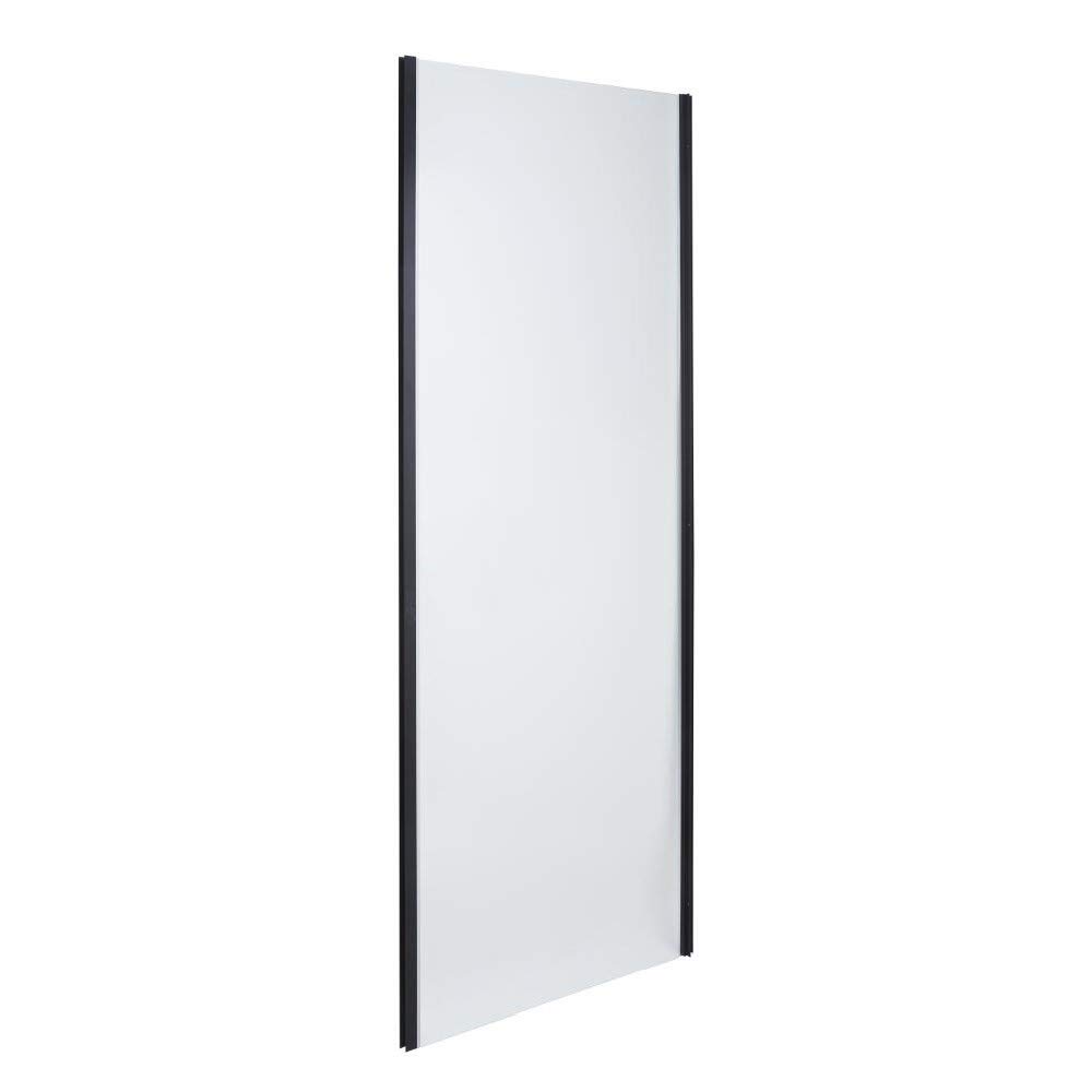 Milano Black Nero 760Mm Shower Enclosure Side Panel Screen