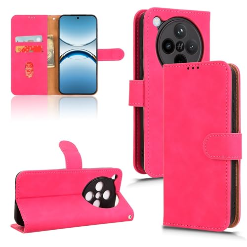 Ochronne etui na telefon Etui-portfel kompatybilne z etui Oppo Find X8 z uchwytem na kartę, etui z klapką PU skórzany portfel na telefon z paskiem na nadgarstek, odporna na wstrząsy osłona ochronna Pe