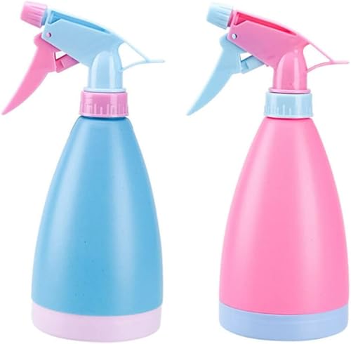 Paquete de 2 botellas de pulverización de agua para plantas, pulverizador de plástico vacío recargable para limpieza del hogar, jardinería,